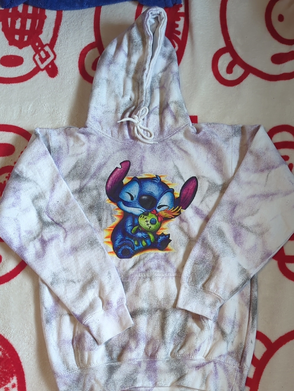 Stitch & Friend With Smokey Purple And Grey Design